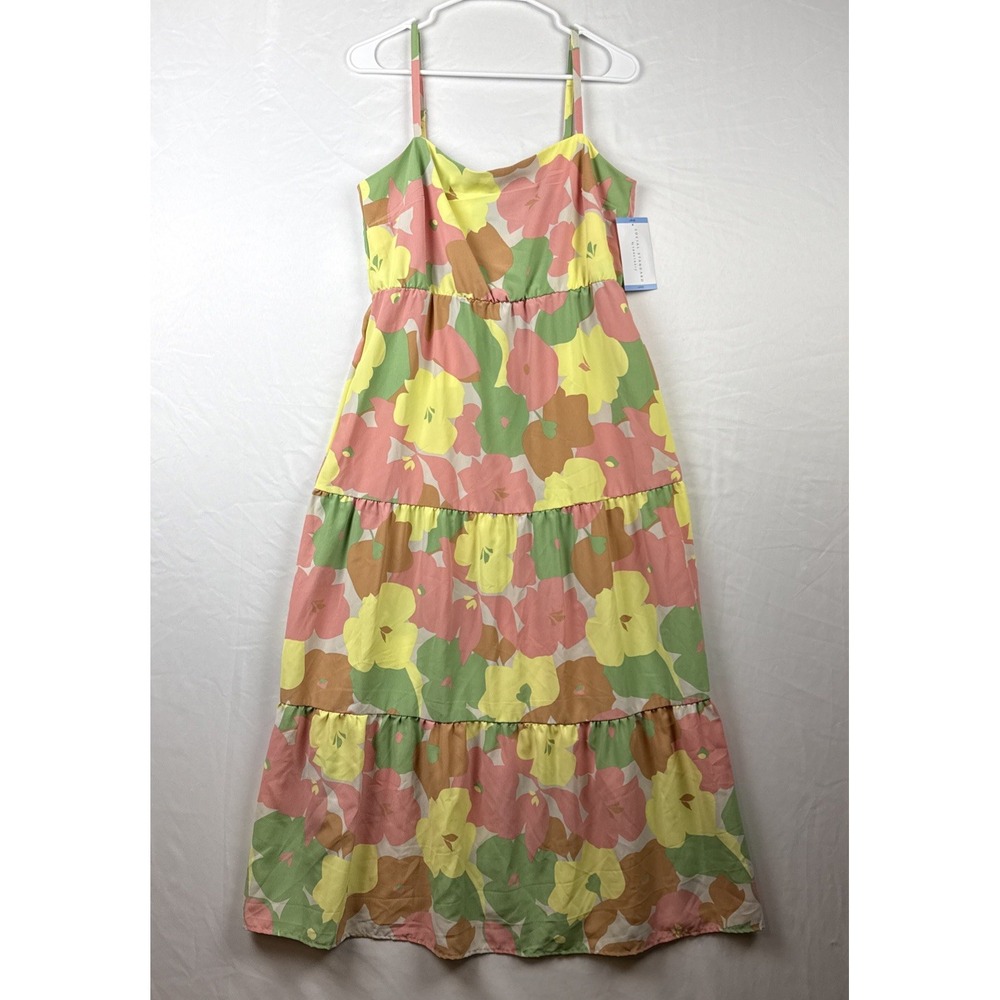 Social Standard‎ by Sanctuary Ladies Smocked Back Dress Size LARGE L Fiesta